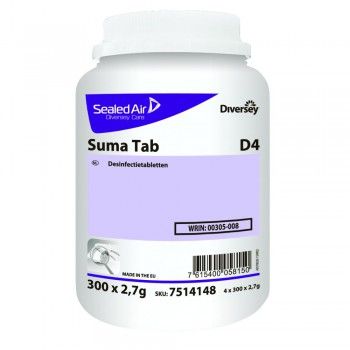 Diversey Suma Tab D4 Chloor tabletten 300 stuks - 2439