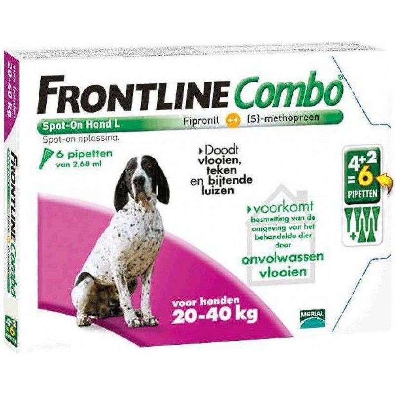 Frontline Combo spot on hond L 20-40 kg 4+2 pipet - 5021