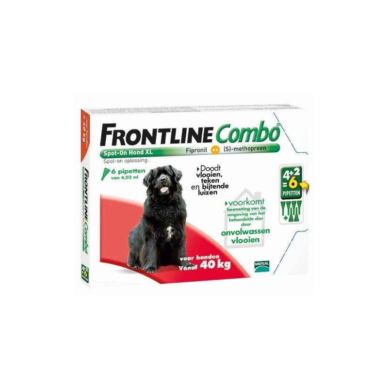 Frontline Combo spot on hond XL 40-60 kg 4+2 pipet - 5026