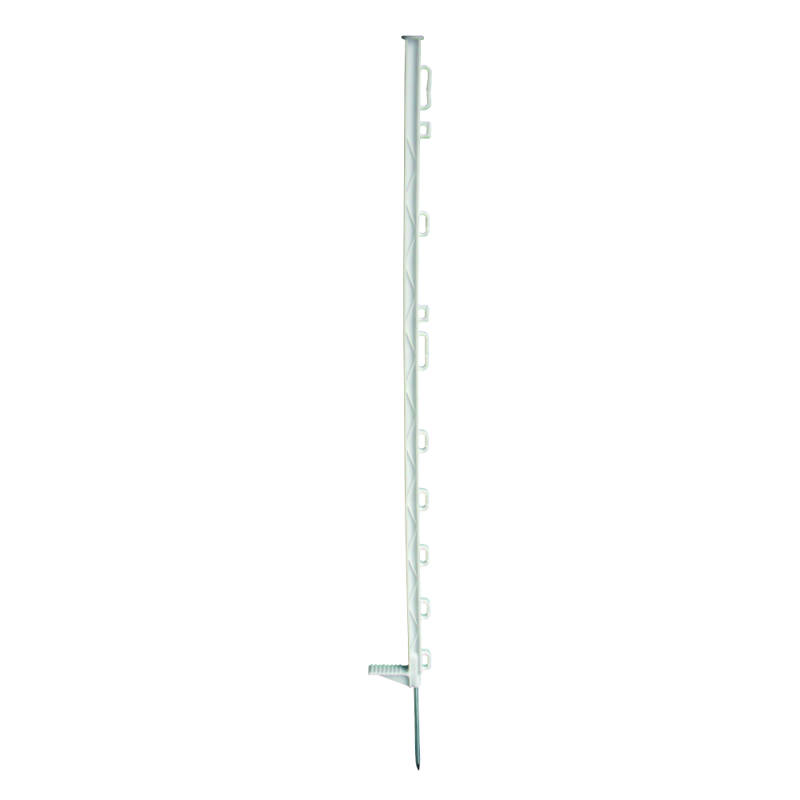 Horizont Kunststofpaal standaard wit 8-ogen 105 cm - 5391