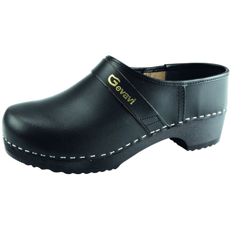 Gevavi - 900 gesloten schoenklomp hout zwart