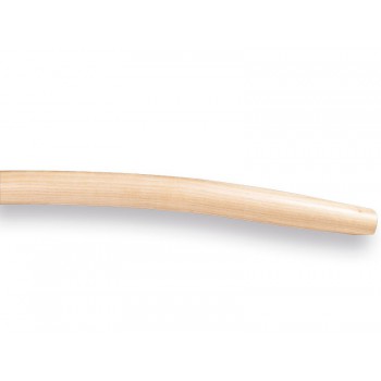Batsesteel, Atlas, Essen hout, 160 cm, gebogen, gewaxt. Deze steel heeft de meest gebruikte lengte