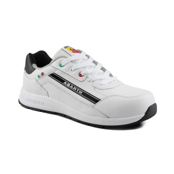 Abarth sneakerveiligheidsschoenen zijn geproduceerd uit leer  of suède en voldoen aan  S3 veiligheidsnormen