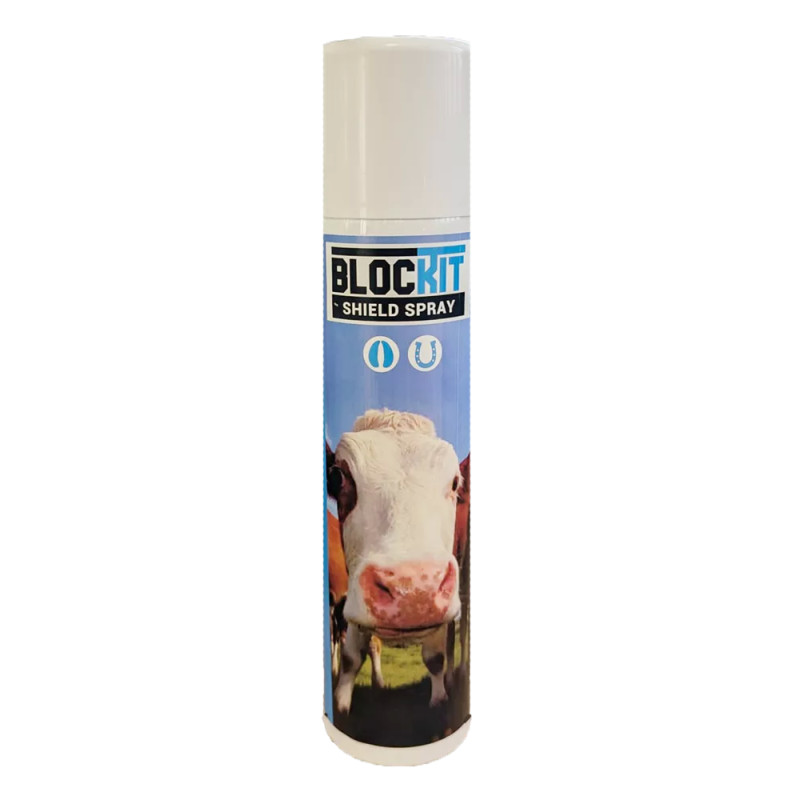 Blockit Shield Spray kan worden gebruikt voor het behandelen van klauwen en wonden.