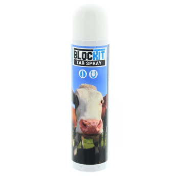 De Blockit Teerspray (Tar Spray) is een afdichtende spray, die helpt bij het verzorgen van de hoeven en klauwen van paarden, run