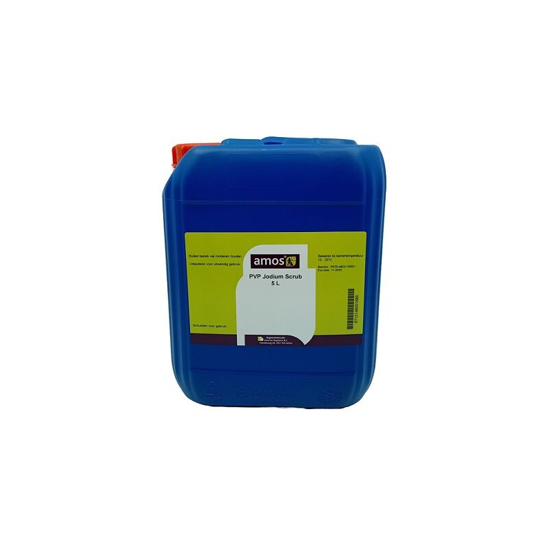 Amos Jodium PVP Zeep-Scrub can 5 liter