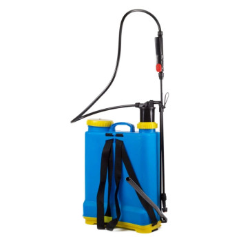 Rugspuit kunststof met zijzwengel 16-liter