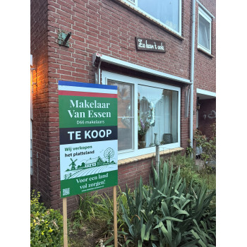 Protestbord Te Koop Makelaar van Essen